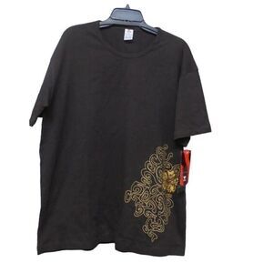 TYR Men’s Surf Hibiscus Tee, Brown, XXL